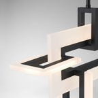 QN-INIZIO-LP-S-BK Inizio LED Linear Pendant Small Matte Black