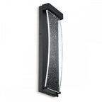 QN-KABO-M-BK Kabo LED Outdoor Wall Light Medium Textured Black