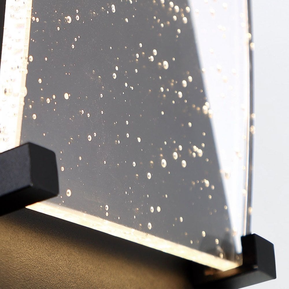 QN-KABO-M-BK Kabo LED Outdoor Wall Light Medium Textured Black