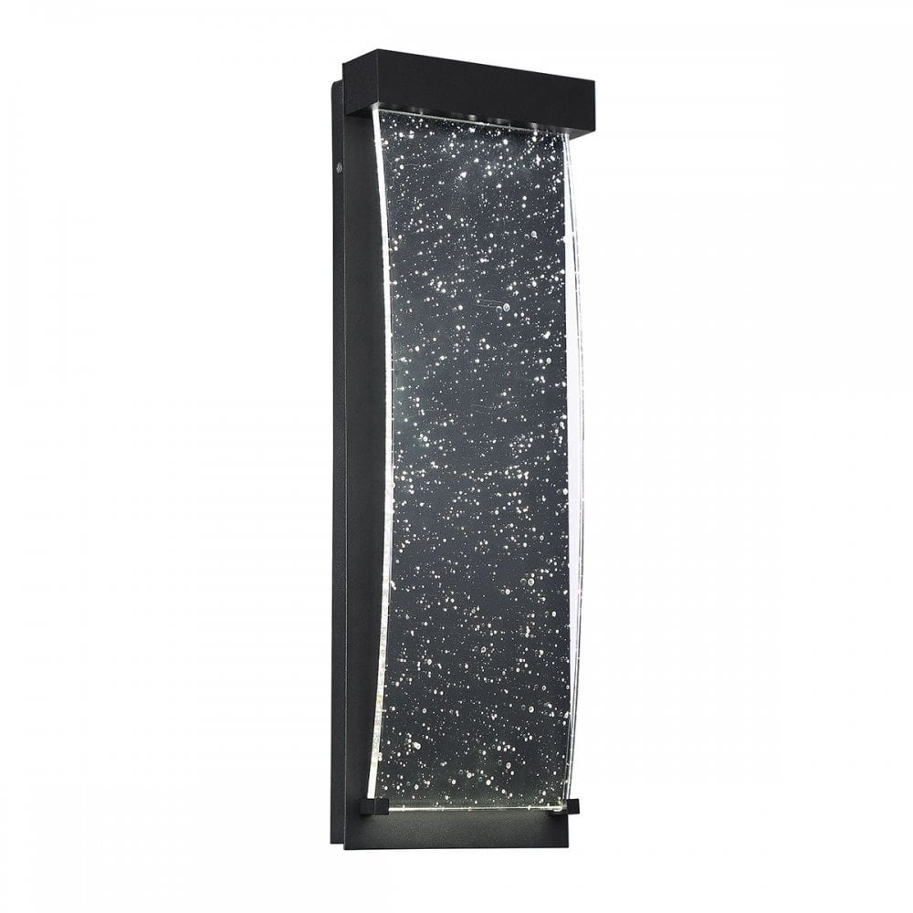 QN-KABO-M-BK Kabo LED Outdoor Wall Light Medium Textured Black