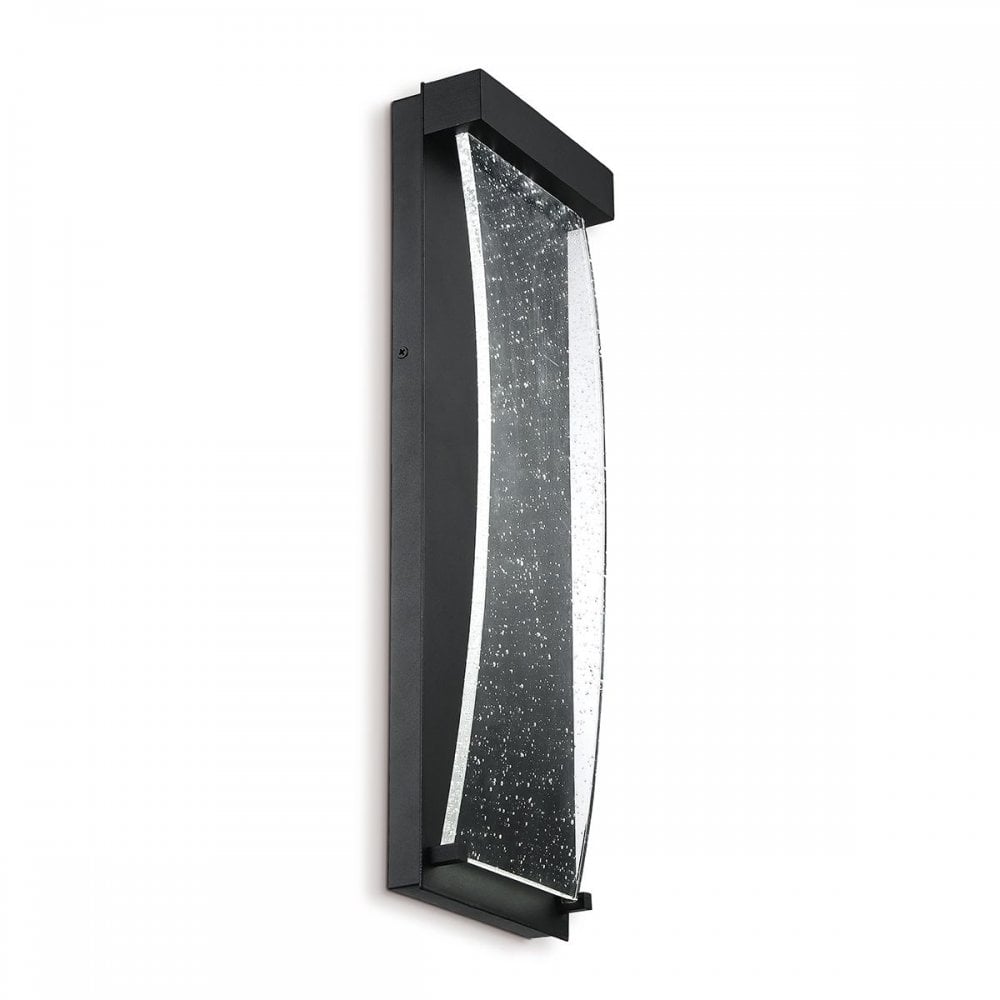 QN-KABO-S-BK Kabo LED Outdoor Wall Light Small Textured Black