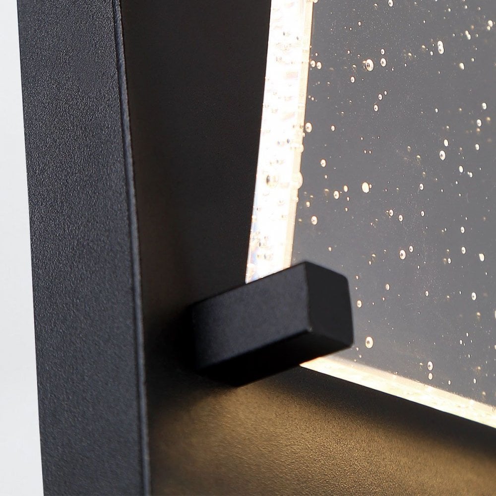 QN-KABO-S-BK Kabo LED Outdoor Wall Light Small Textured Black