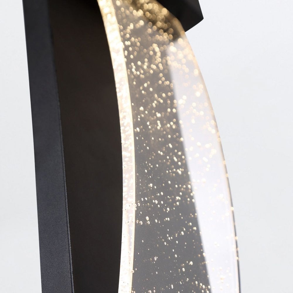 QN-KABO-S-BK Kabo LED Outdoor Wall Light Small Textured Black