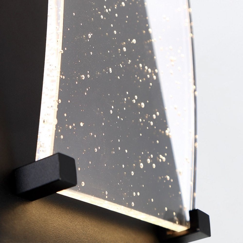 QN-KABO-S-BK Kabo LED Outdoor Wall Light Small Textured Black