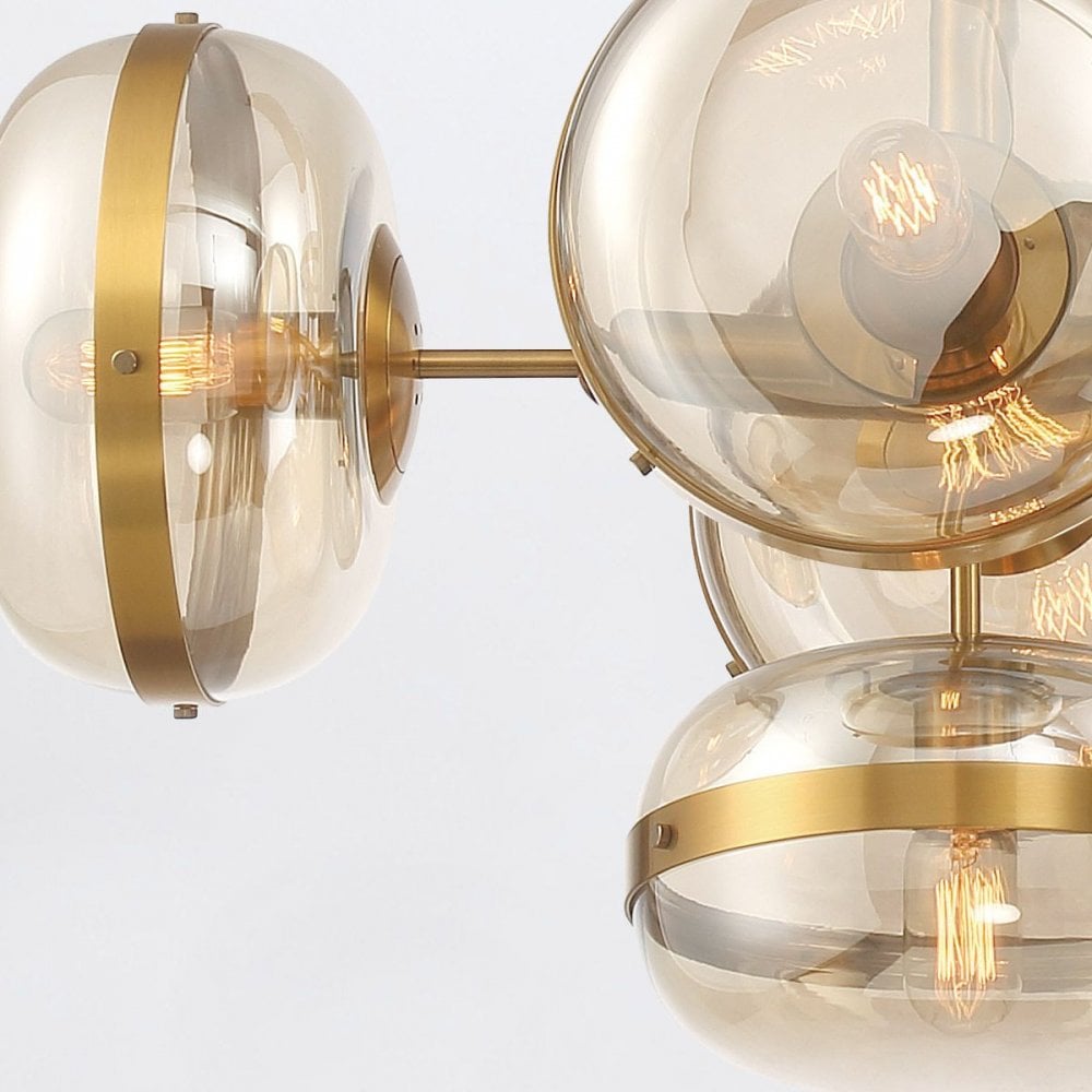 QN-NOTTINGHAM-10LP-AB Nottingham 10 Light Linear Pendant Antique Brass