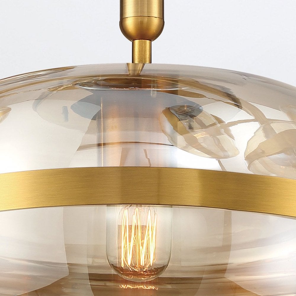 QN-NOTTINGHAM-1P-AB Nottingham 1 Light Pendant Antique Brass