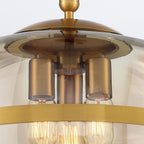 QN-NOTTINGHAM-3P-AB Nottingham 3 Light Pendant Antique Brass
