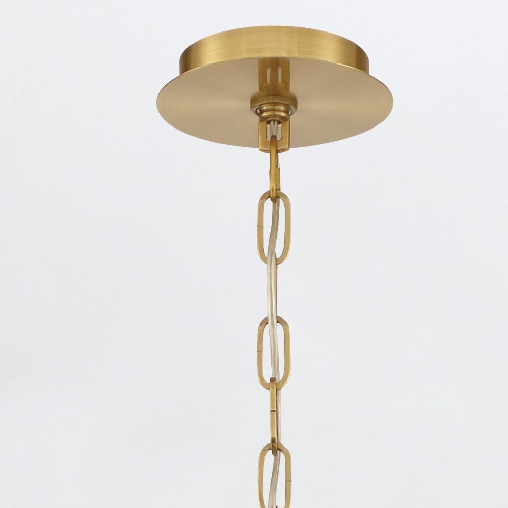 QN-NOTTINGHAM-5P-AB Nottingham 5 Light Pendant chandelier Antique Brass