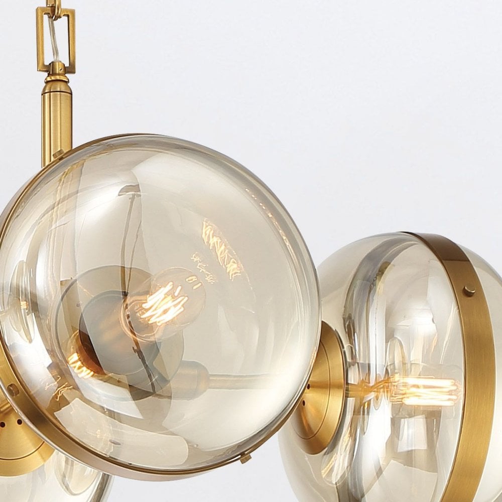 QN-NOTTINGHAM-6LP-AB Nottingham 6 Light Linear Pendant Antique Brass