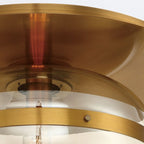 QN-NOTTINGHAM-F-M-AB Nottingham 1 Light Ceiling Flush Medium Antique Brass