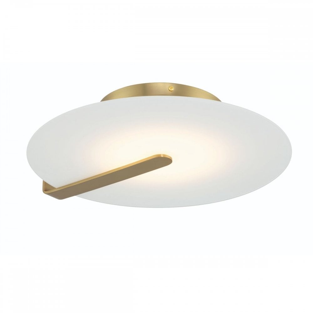 QN-NUVOLA-F-M-BG Nuvola LED Medium Ceiling / Wall Light Brushed Gold