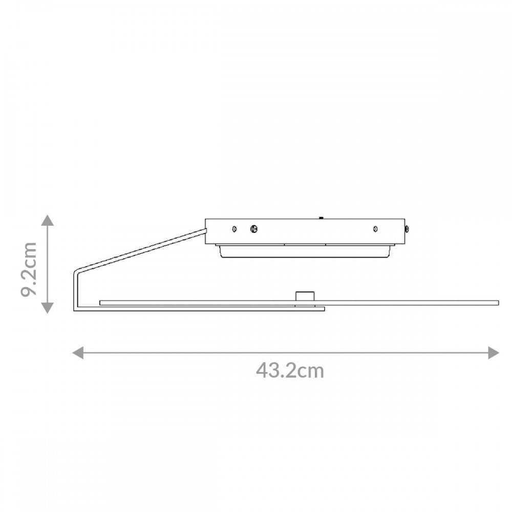 QN-NUVOLA-F-M-BG Nuvola LED Medium Ceiling / Wall Light Brushed Gold