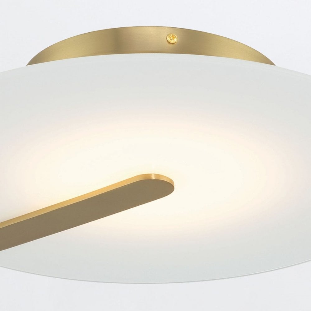 QN-NUVOLA-F-M-BG Nuvola LED Medium Ceiling / Wall Light Brushed Gold