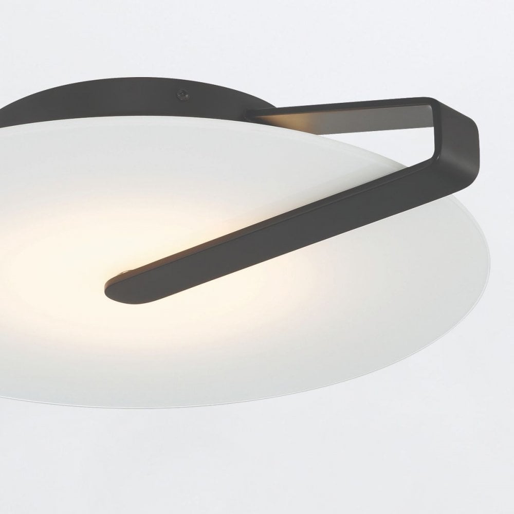 QN-NUVOLA-F-M-BK Nuvola LED Medium Ceiling / Wall Light Matte Black