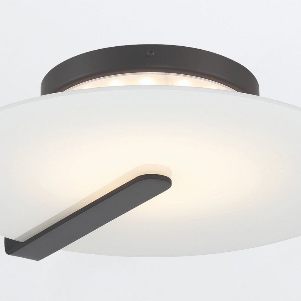 QN-NUVOLA-F-M-BK Nuvola LED Medium Ceiling / Wall Light Matte Black