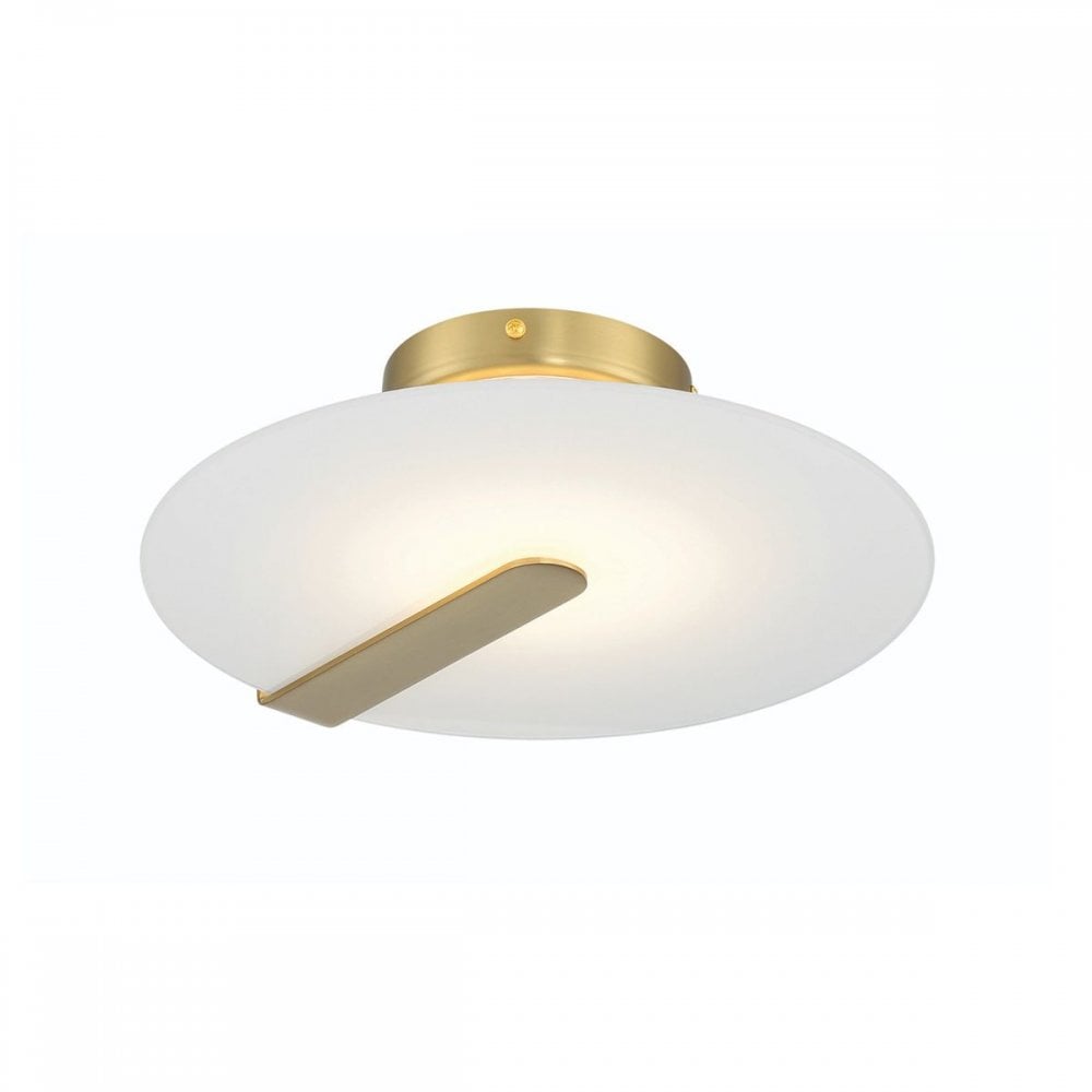 QN-NUVOLA-F-S-BG Nuvola LED Small Ceiling / Wall Light Brushed Gold