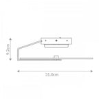 QN-NUVOLA-F-S-BG Nuvola LED Small Ceiling / Wall Light Brushed Gold