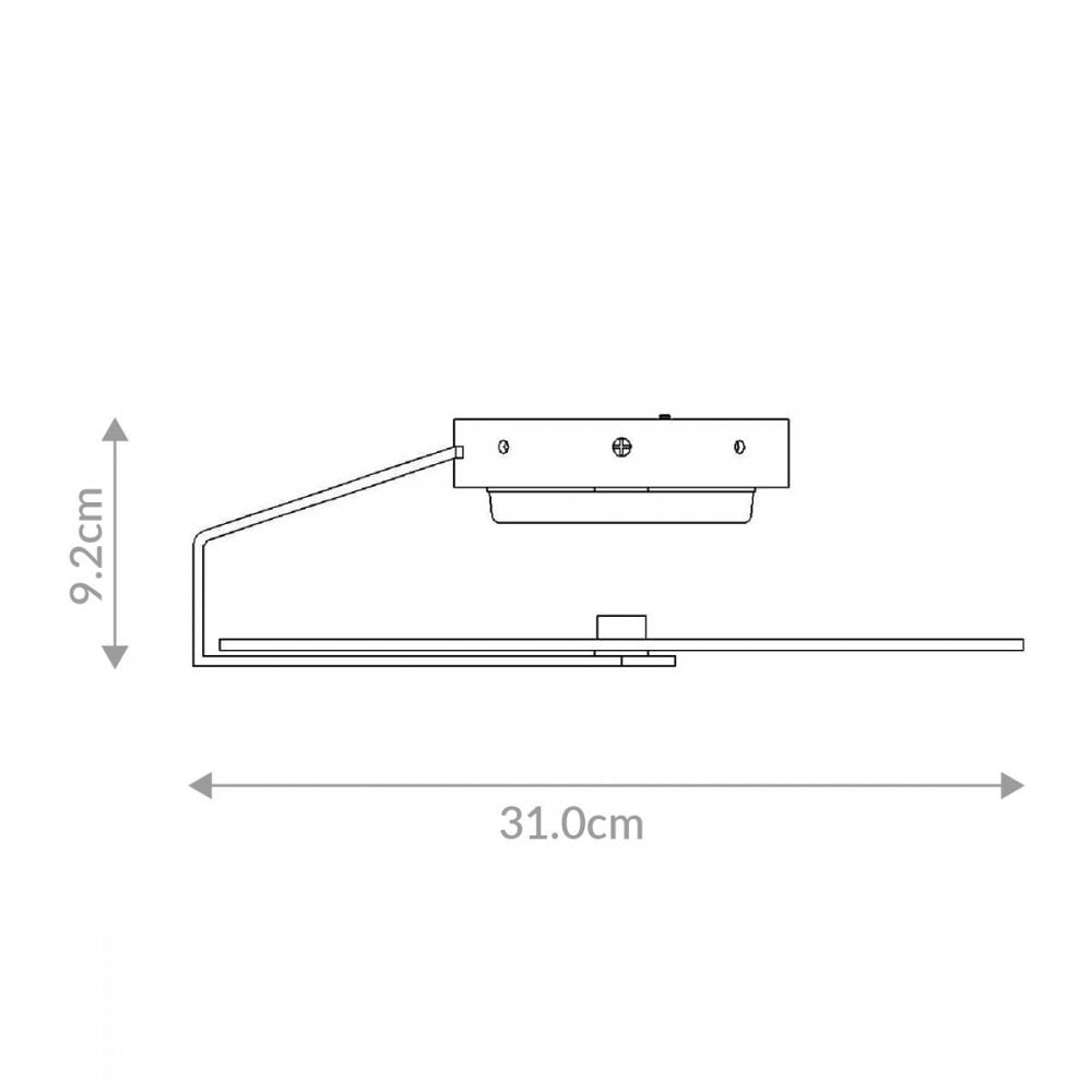 QN-NUVOLA-F-S-BG Nuvola LED Small Ceiling / Wall Light Brushed Gold