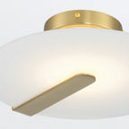 QN-NUVOLA-F-S-BG Nuvola LED Small Ceiling / Wall Light Brushed Gold