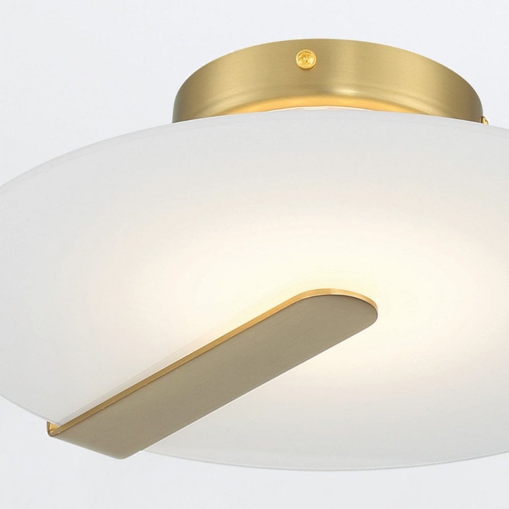 QN-NUVOLA-F-S-BG Nuvola LED Small Ceiling / Wall Light Brushed Gold