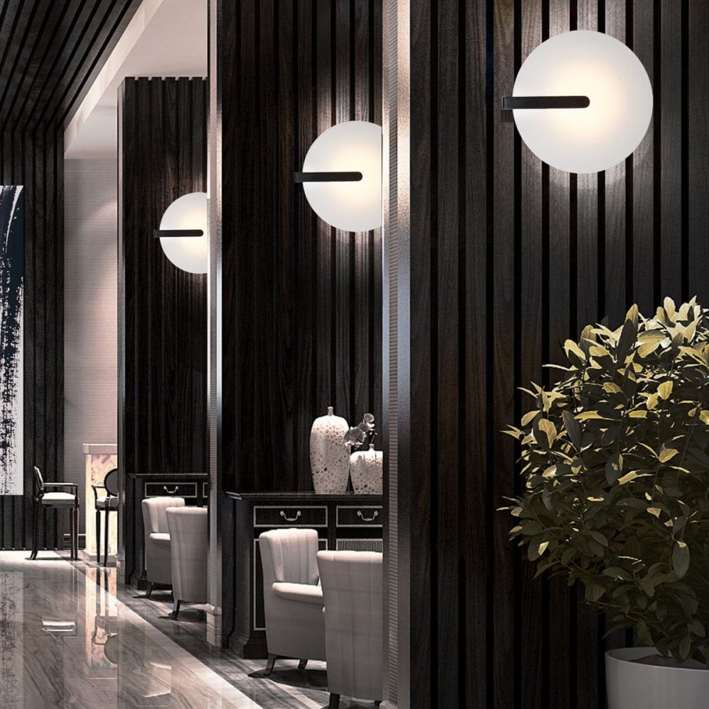 QN-NUVOLA-F-S-BK Nuvola LED Small Ceiling / Wall Light Matte Black