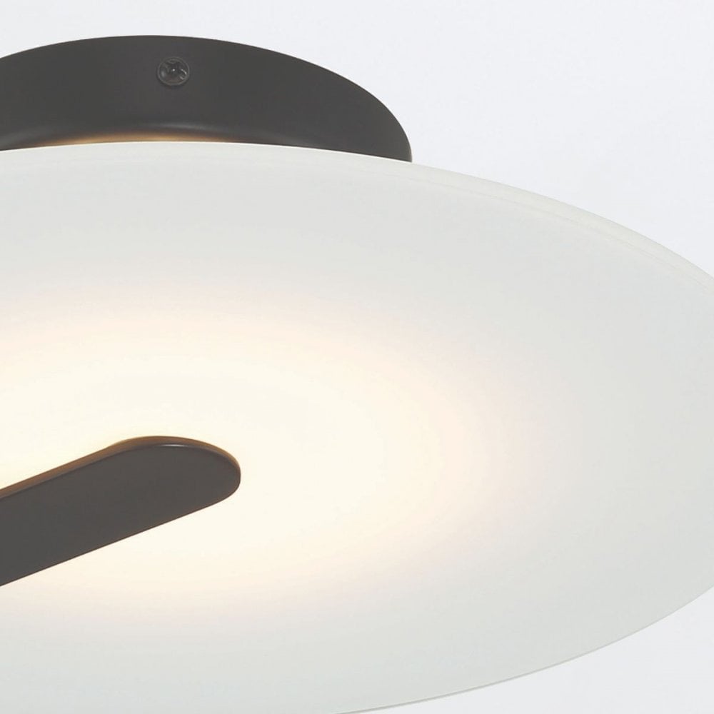 QN-NUVOLA-F-S-BK Nuvola LED Small Ceiling / Wall Light Matte Black