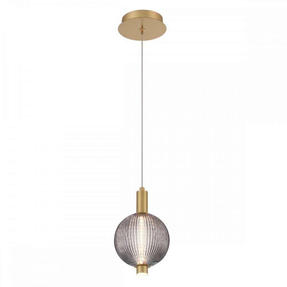 QN-PALMAS-1MP-BG Palmas 1 Light LED Mini Pendant Brushed Gold