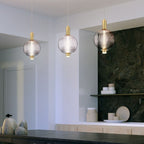 QN-PALMAS-1MP-BG Palmas 1 Light LED Mini Pendant Brushed Gold