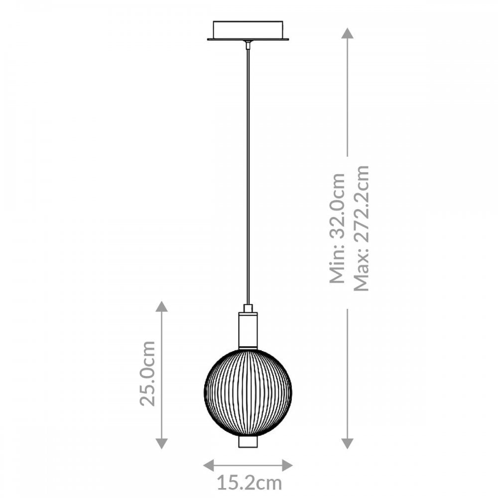 QN-PALMAS-1MP-PN Palmas 1 Light LED Mini Pendant Polished Nickel