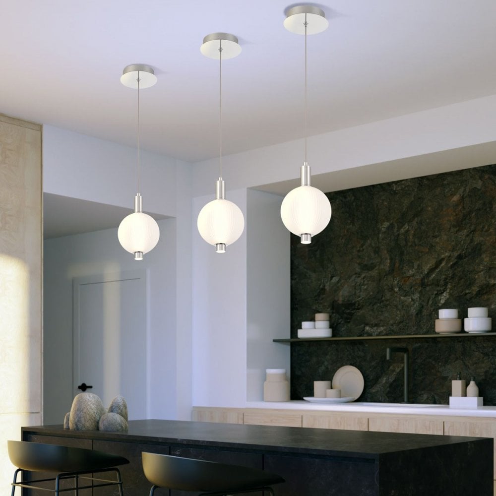 QN-PALMAS-1MP-PN Palmas 1 Light LED Mini Pendant Polished Nickel
