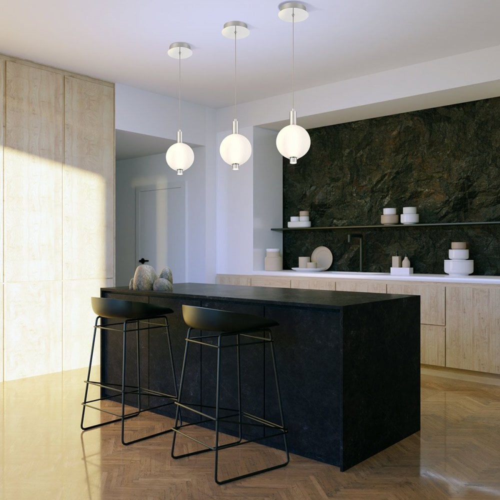 QN-PALMAS-1MP-PN Palmas 1 Light LED Mini Pendant Polished Nickel