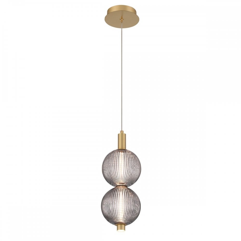 QN-PALMAS-2MP-BG Palmas 2 Light LED Mini Pendant Brushed Gold