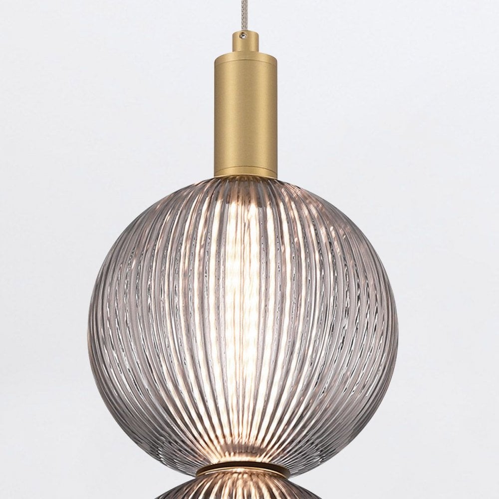 QN-PALMAS-2MP-BG Palmas 2 Light LED Mini Pendant Brushed Gold