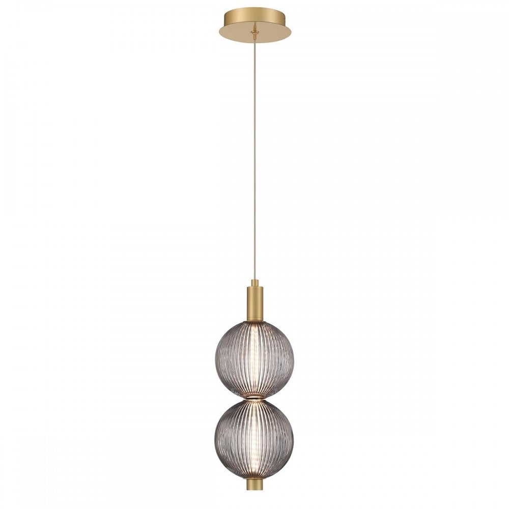 QN-PALMAS-2MP-BG Palmas 2 Light LED Mini Pendant Brushed Gold