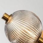 QN-PALMAS-2W-BG Palmas 2 Light LED Bathroom Wall Light Brushed Gold