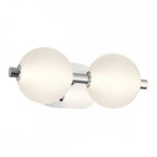 QN-PALMAS-2W-PN Palmas 2 Light LED Bathroom Wall Light Polished Nickel