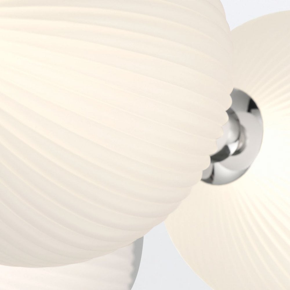 QN-PALMAS-2W-PN Palmas 2 Light LED Bathroom Wall Light Polished Nickel