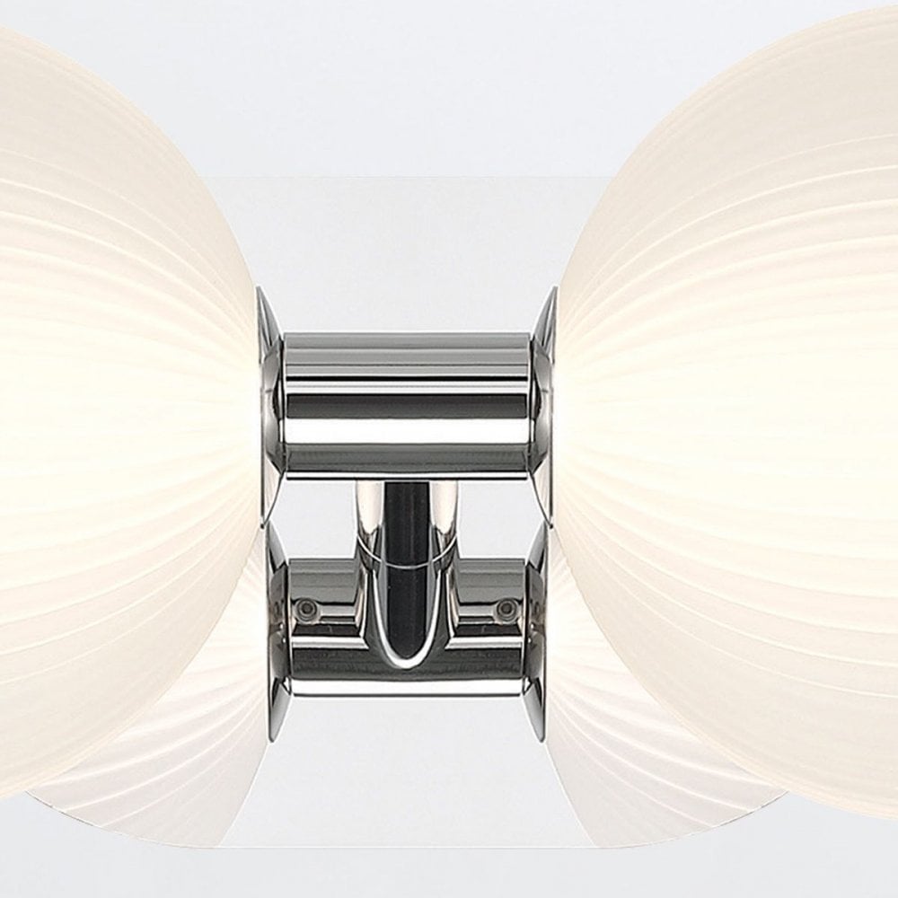 QN-PALMAS-2W-PN Palmas 2 Light LED Bathroom Wall Light Polished Nickel