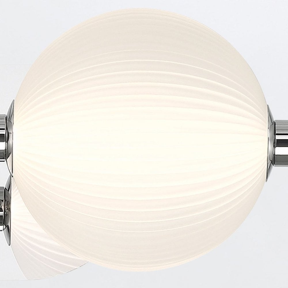 QN-PALMAS-2W-PN Palmas 2 Light LED Bathroom Wall Light Polished Nickel