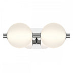 QN-PALMAS-2W-PN Palmas 2 Light LED Bathroom Wall Light Polished Nickel