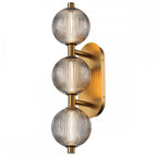 QN-PALMAS-3W-BG Palmas 3 Light LED Bathroom Wall Light Brushed Gold