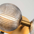 QN-PALMAS-3W-BG Palmas 3 Light LED Bathroom Wall Light Brushed Gold