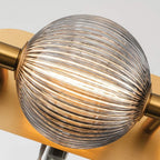 QN-PALMAS-3W-BG Palmas 3 Light LED Bathroom Wall Light Brushed Gold