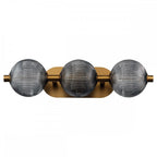 QN-PALMAS-3W-BG Palmas 3 Light LED Bathroom Wall Light Brushed Gold