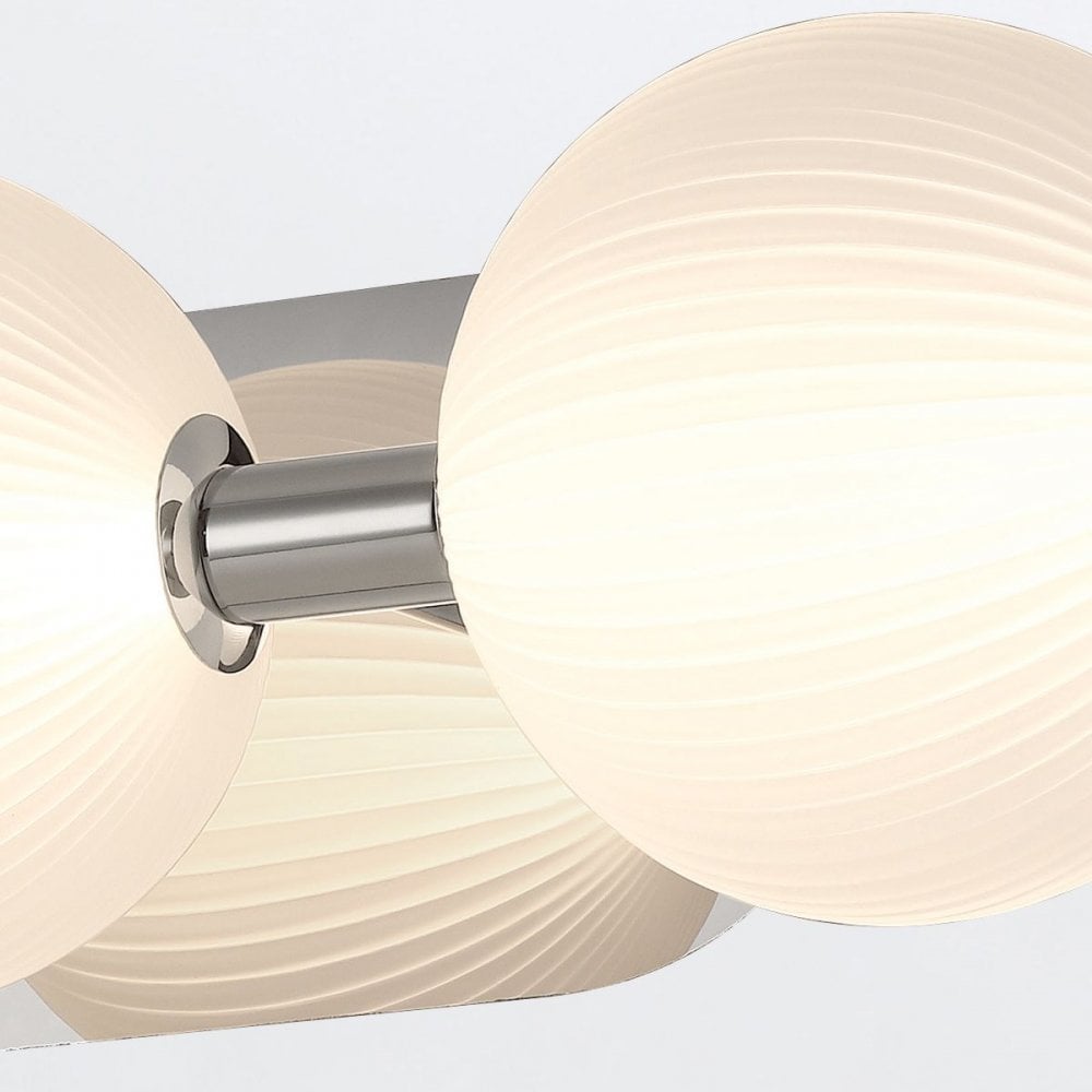 QN-PALMAS-3W-PN Palmas 3 Light LED Bathroom Wall Light Polished Nickel