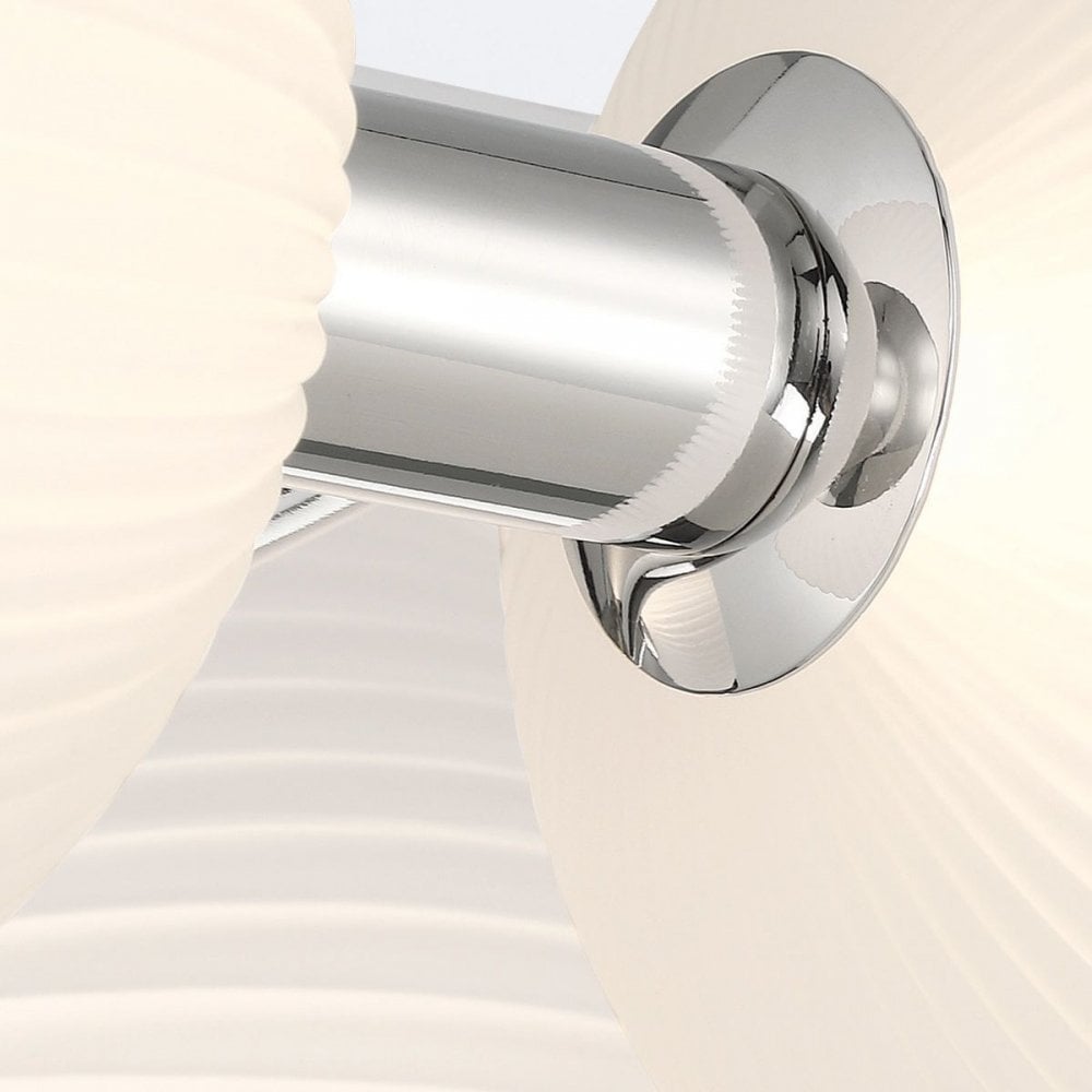 QN-PALMAS-3W-PN Palmas 3 Light LED Bathroom Wall Light Polished Nickel