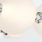 QN-PALMAS-3W-PN Palmas 3 Light LED Bathroom Wall Light Polished Nickel