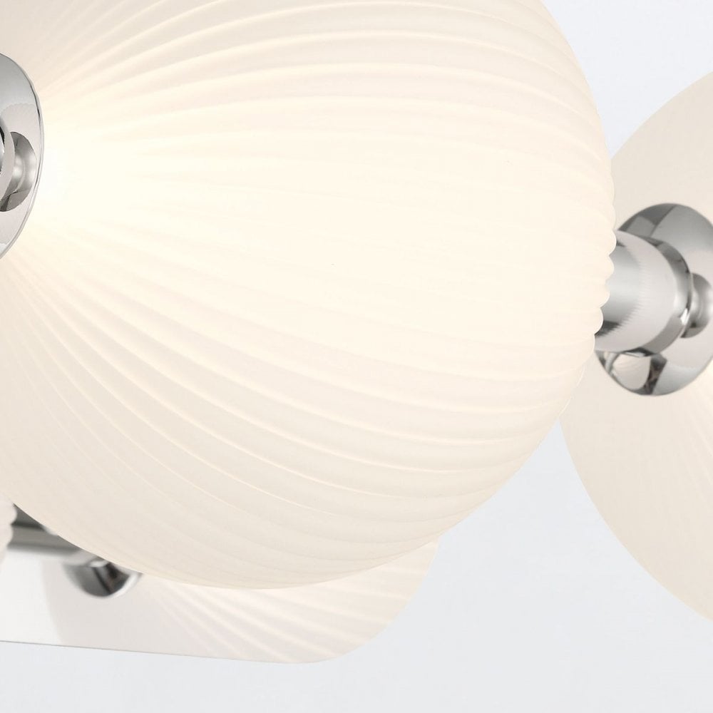 QN-PALMAS-3W-PN Palmas 3 Light LED Bathroom Wall Light Polished Nickel