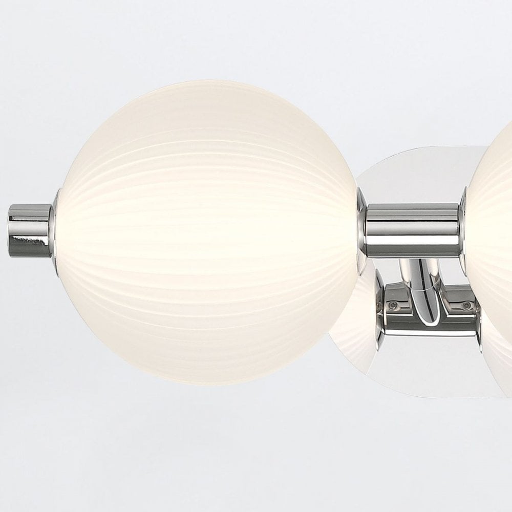 QN-PALMAS-3W-PN Palmas 3 Light LED Bathroom Wall Light Polished Nickel