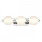 QN-PALMAS-3W-PN Palmas 3 Light LED Bathroom Wall Light Polished Nickel